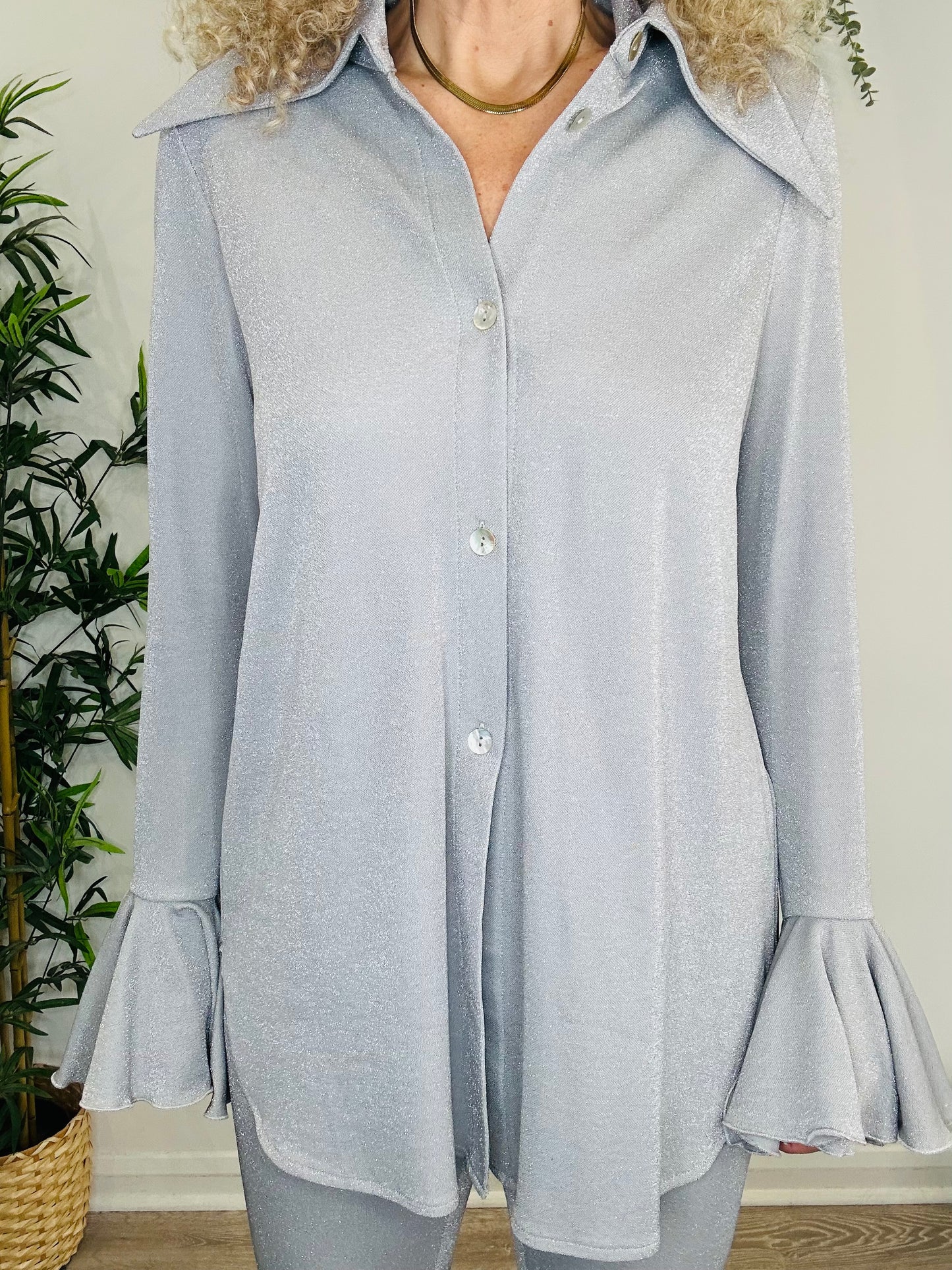 Sparkly Top & Trouser Set - Size L