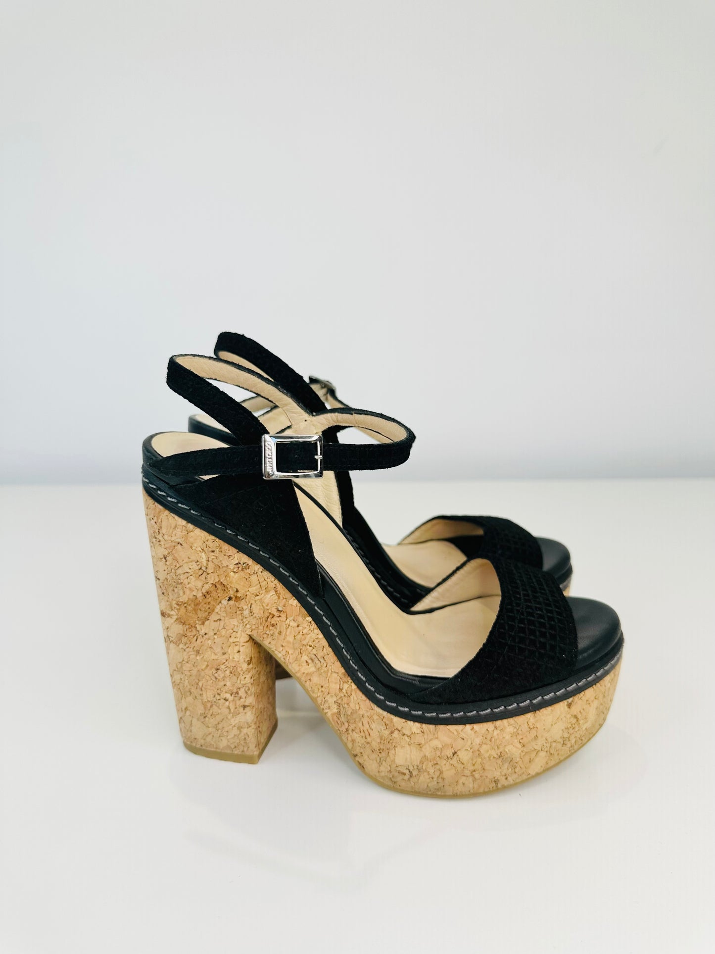 Naylor Cork Platform Sandals - Size 38