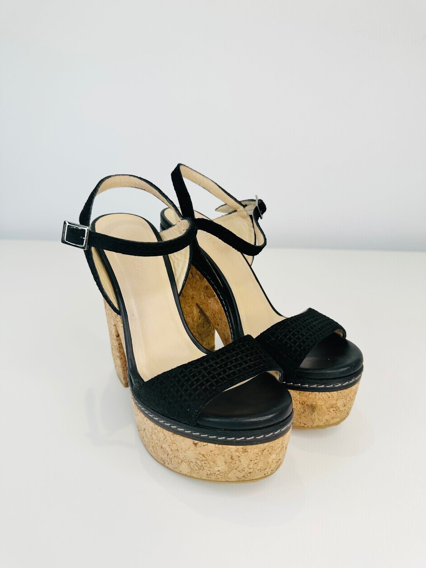 Naylor Cork Platform Sandals - Size 38