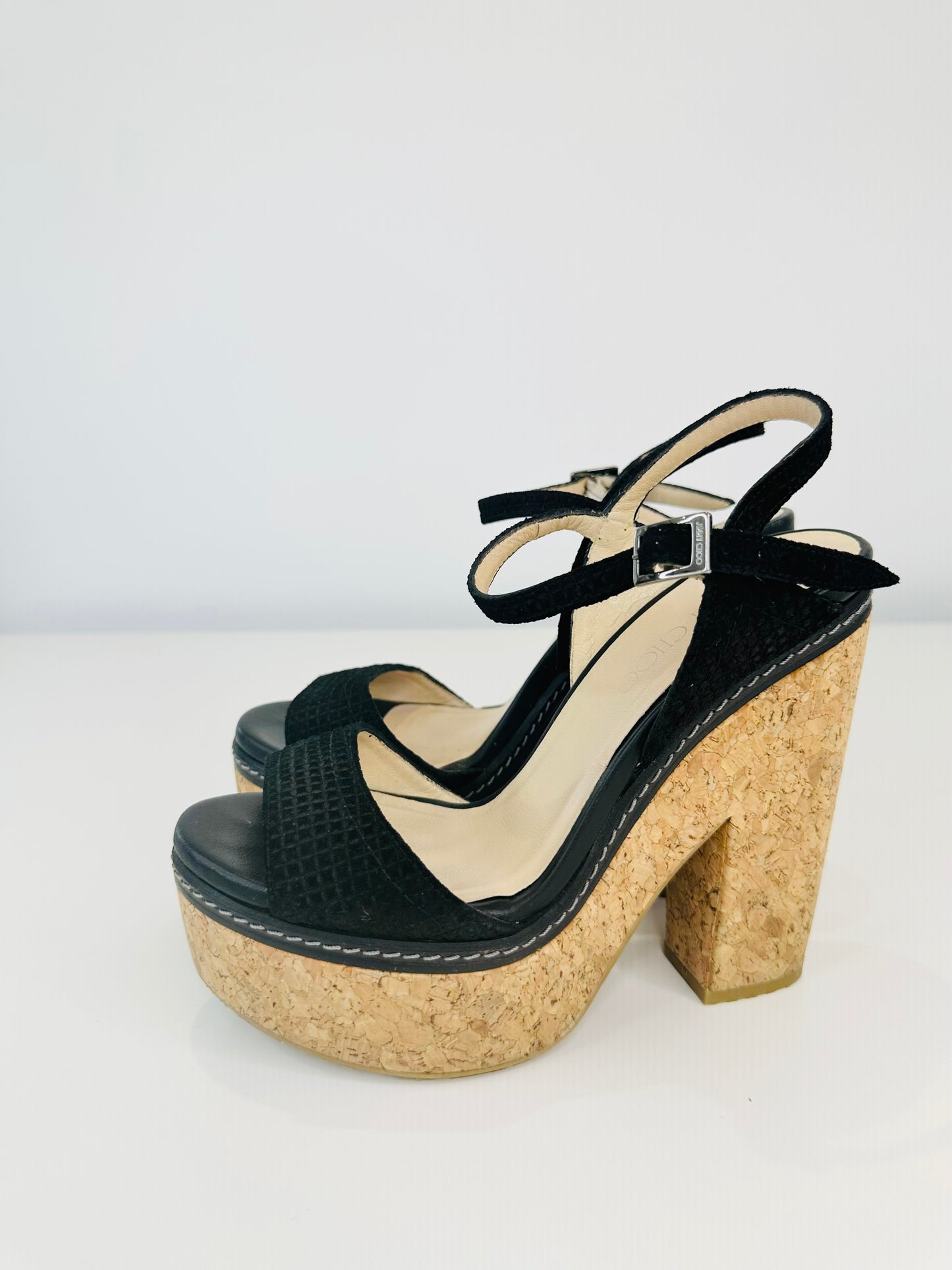 Naylor Cork Platform Sandals - Size 38