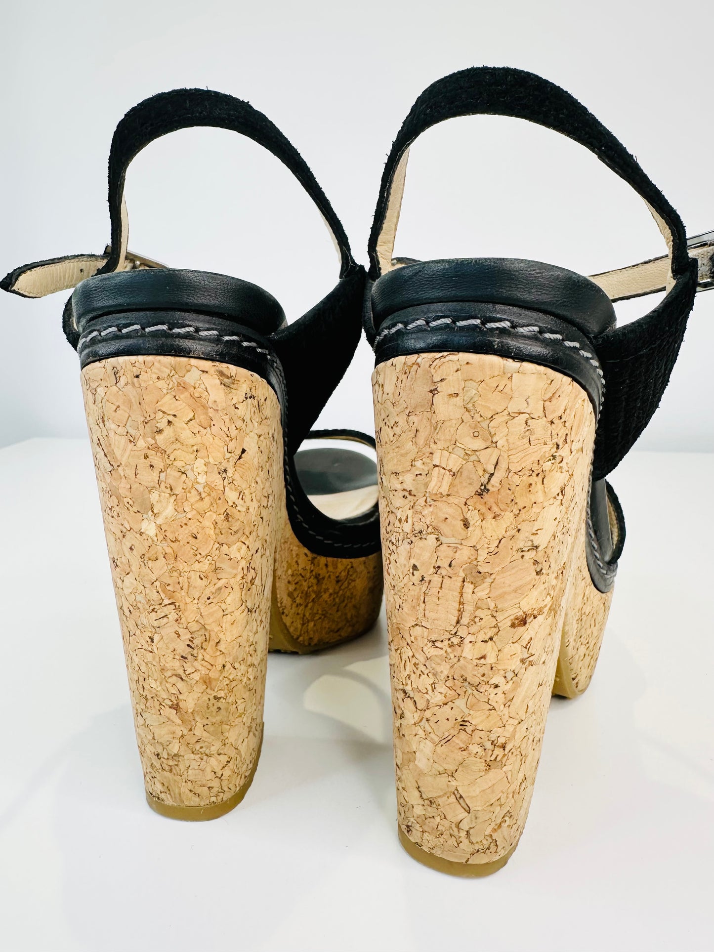 Naylor Cork Platform Sandals - Size 38