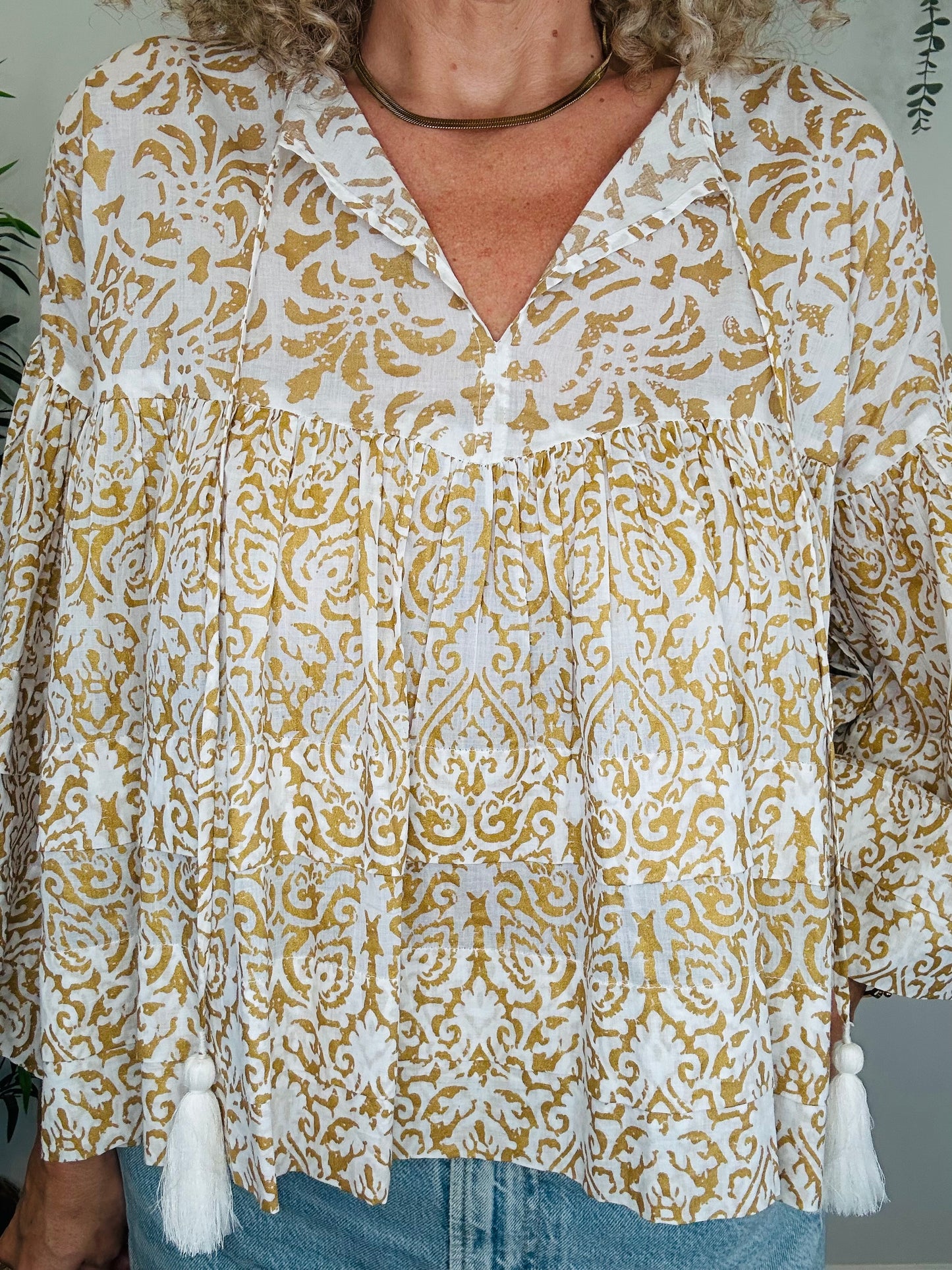 Maori Cotton Blouse - Size 10