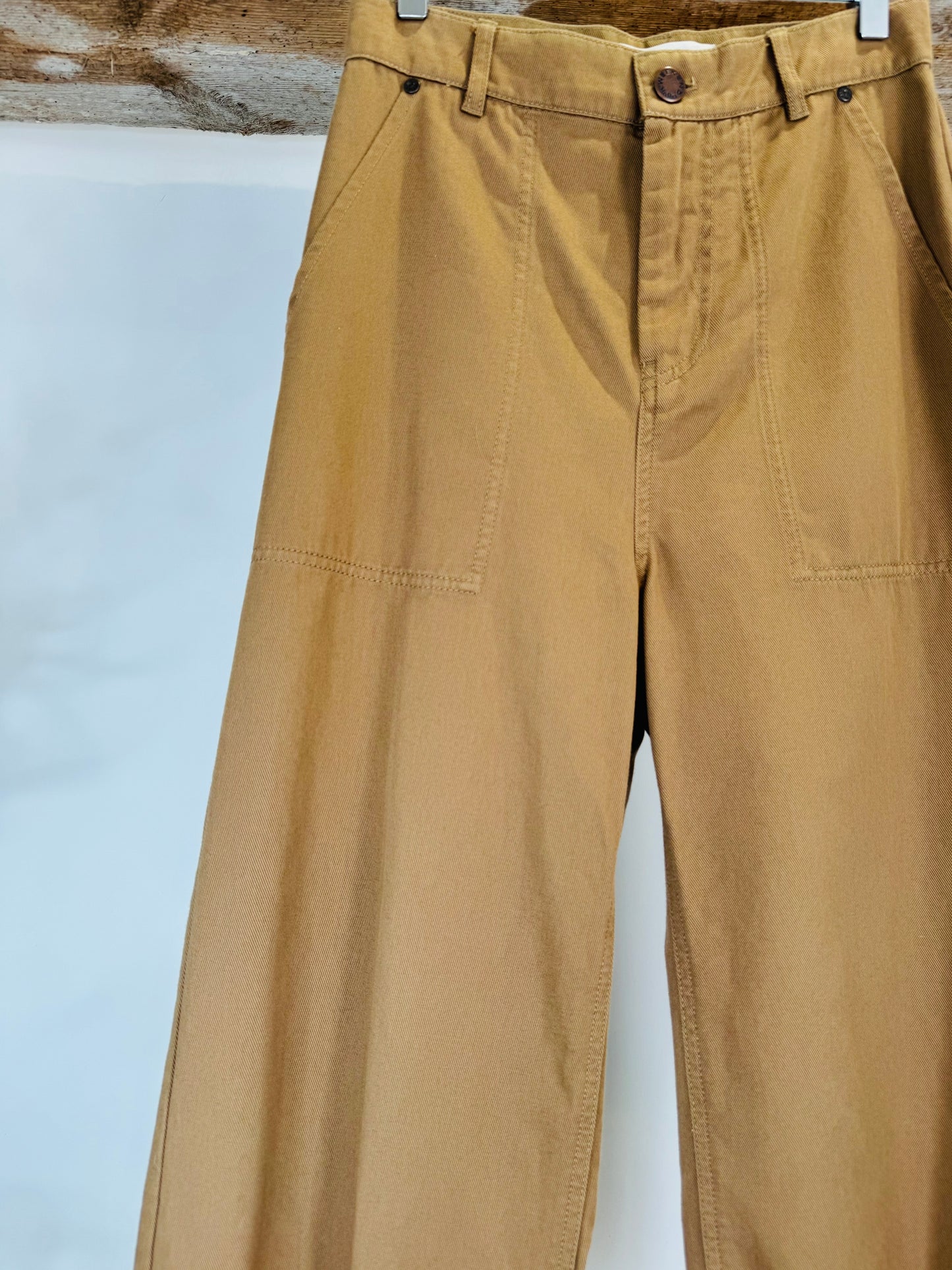 Cropped Cotton Trousers - Size 6