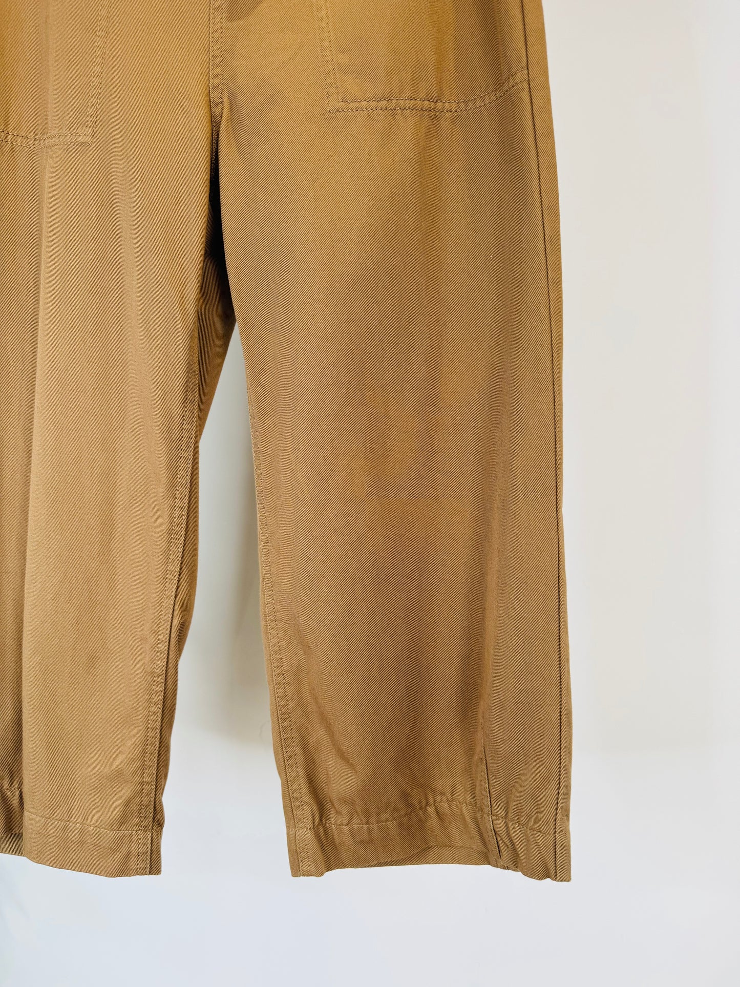 Cropped Cotton Trousers - Size 6