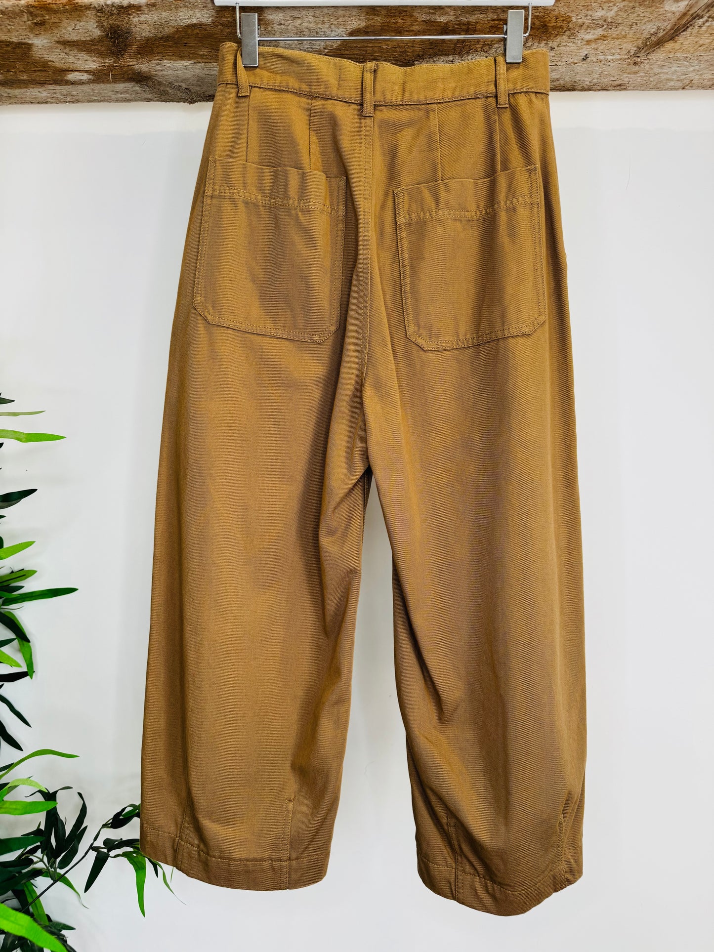 Cropped Cotton Trousers - Size 6