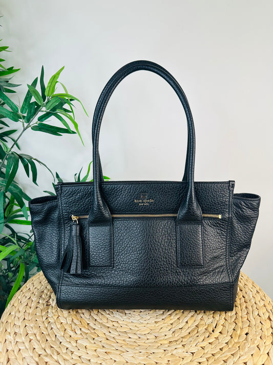 Grained Leather Tote