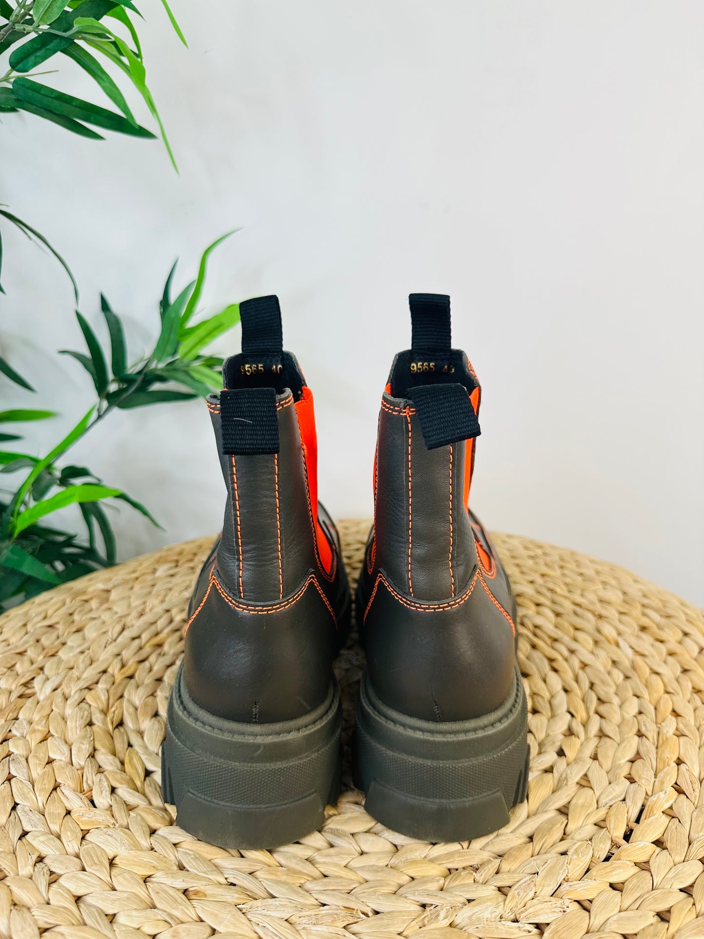 Chunky Leather Boots - Size 40