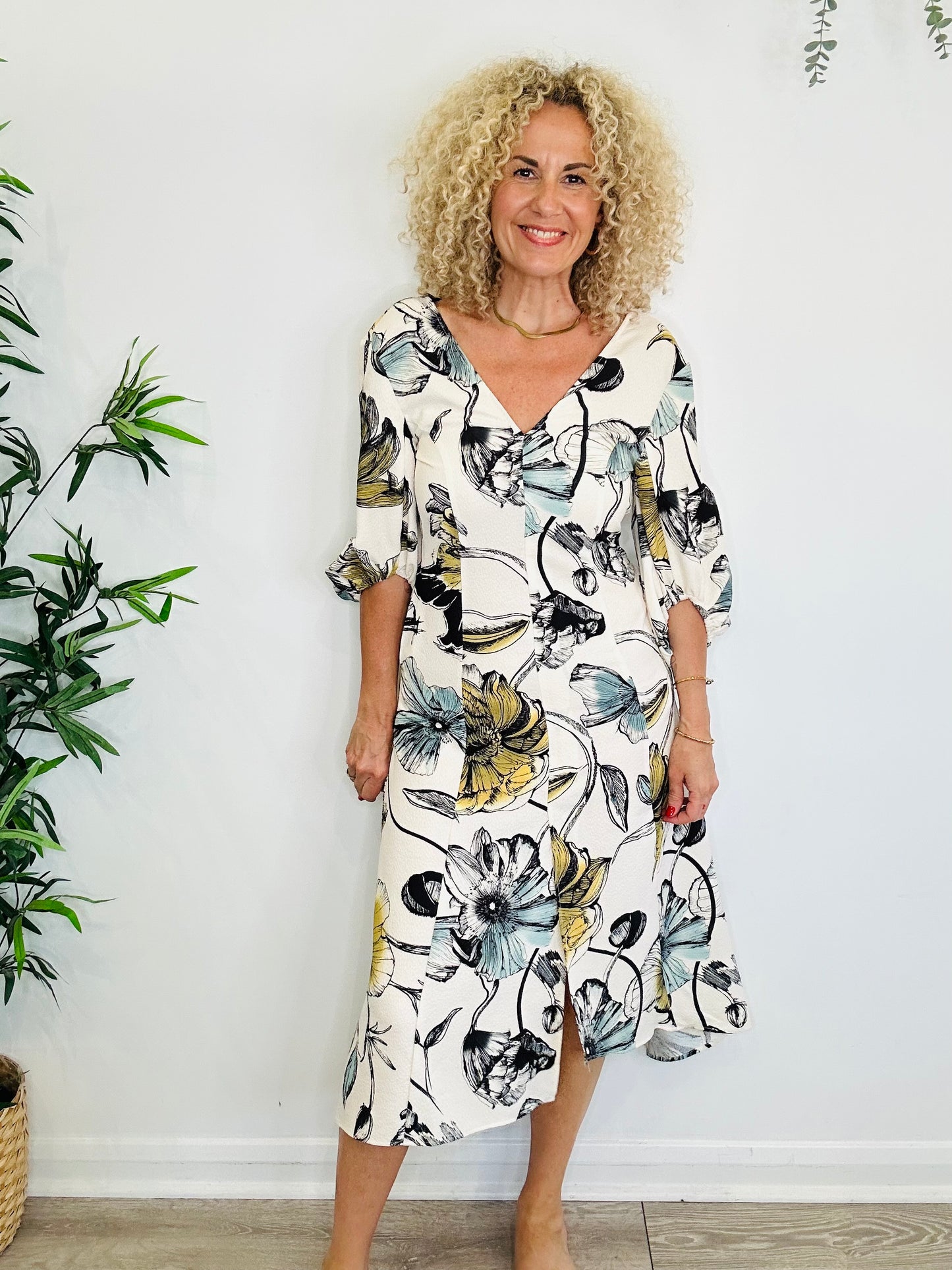 Floral Print Dress - Size XS