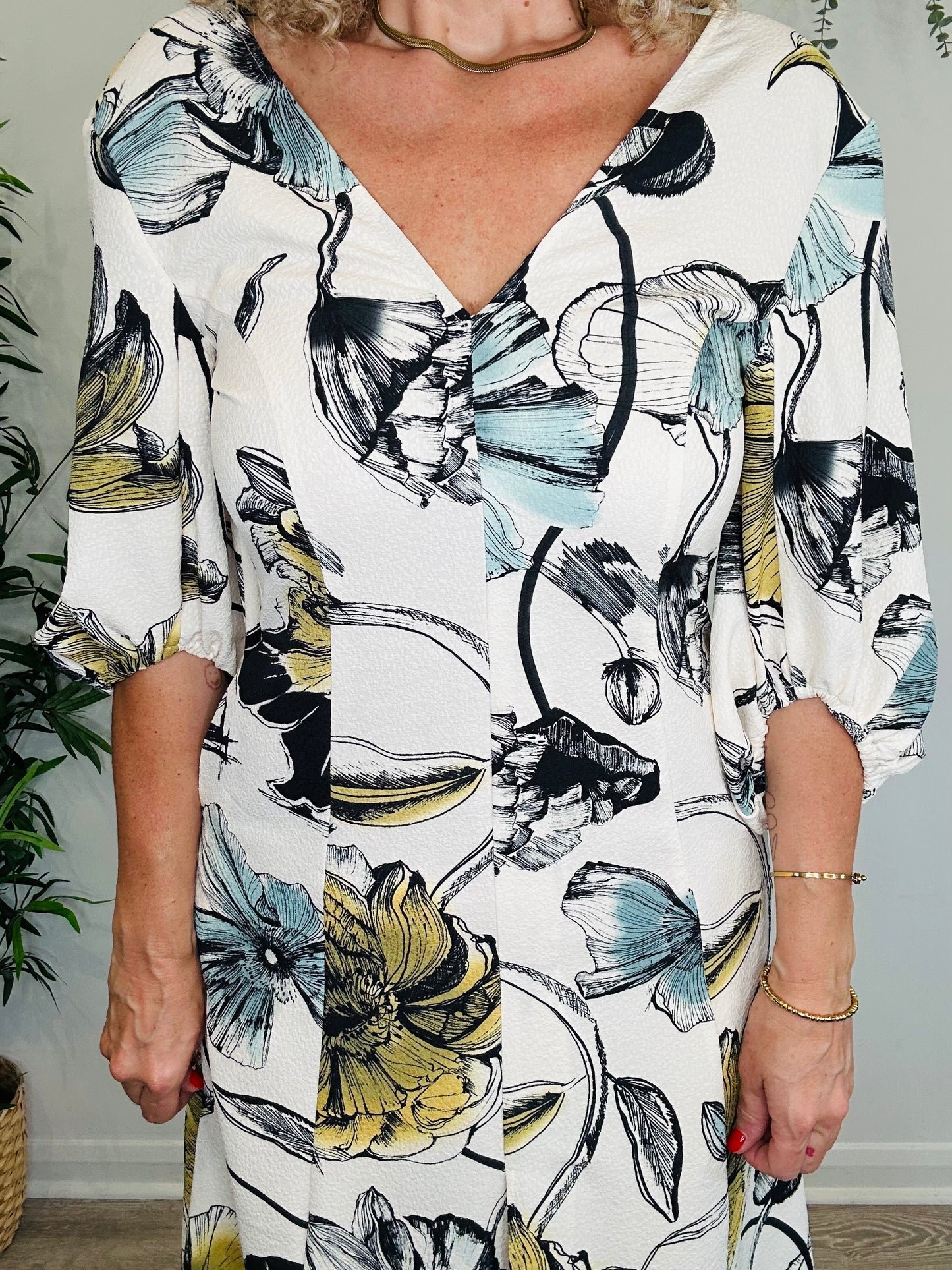 Floral Print Dress - Size XS