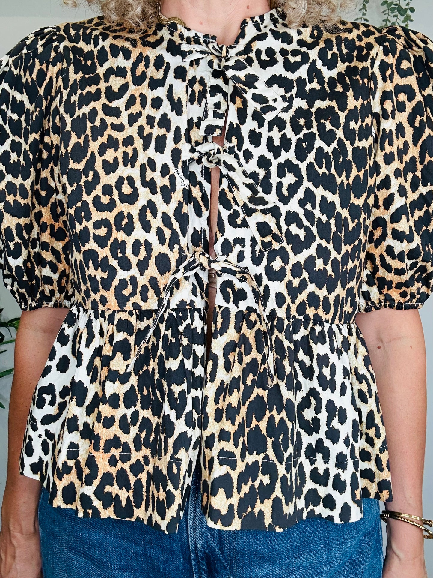 Leopard Print Top - Size 38