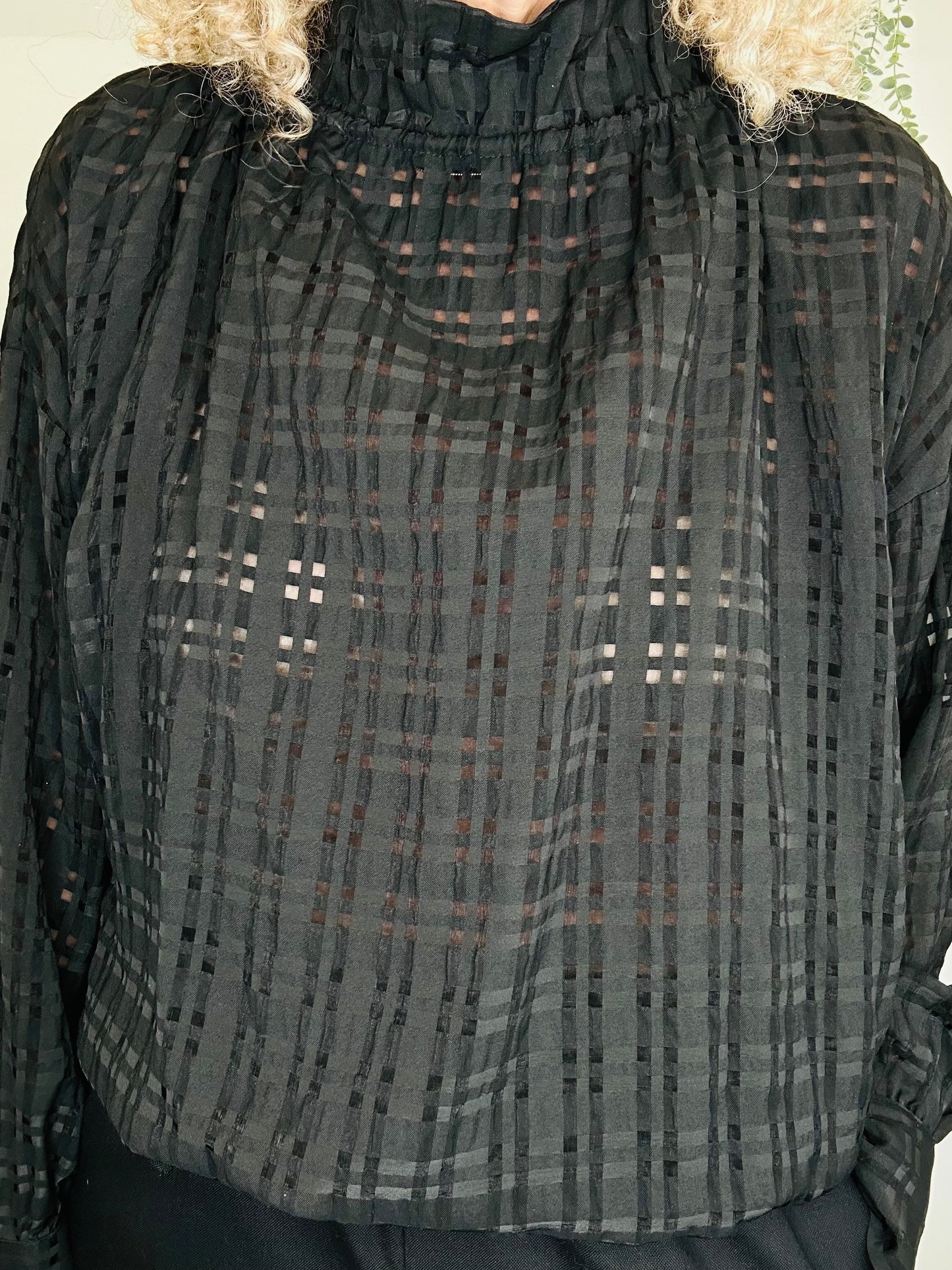 Check Blouse - Size XS