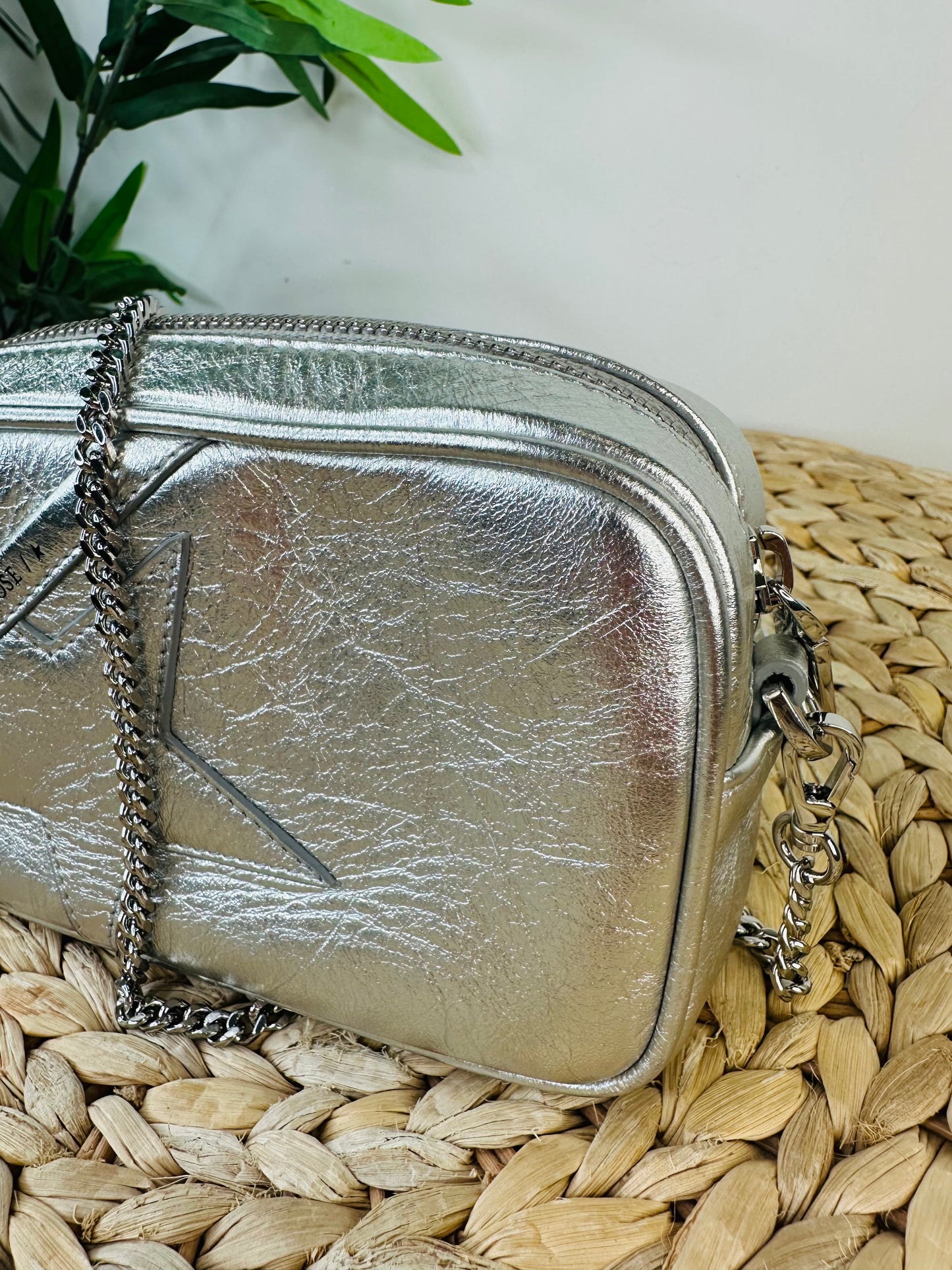 Mini Leather Star Crossbody Bag