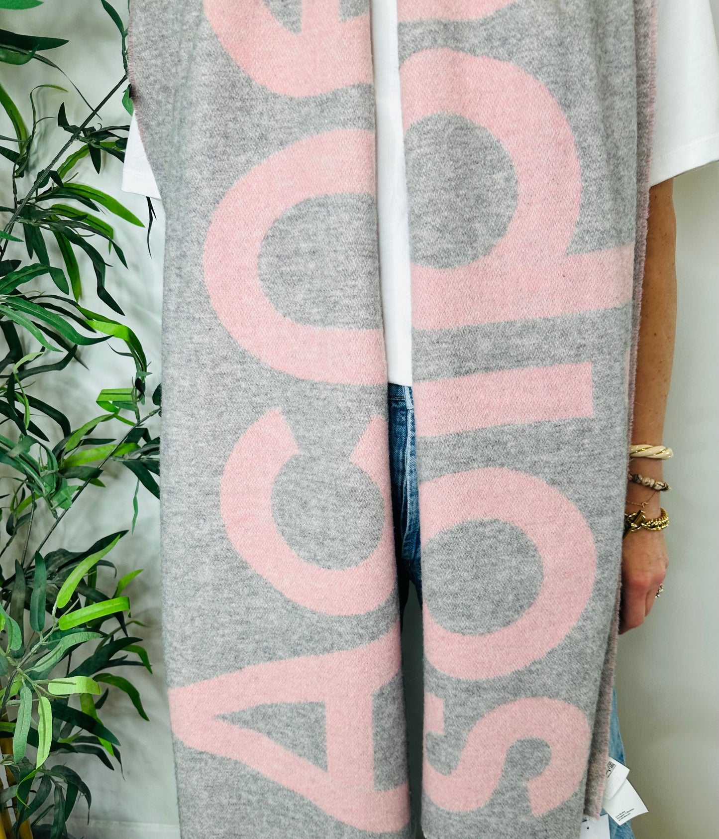Logo Wool Scarf
