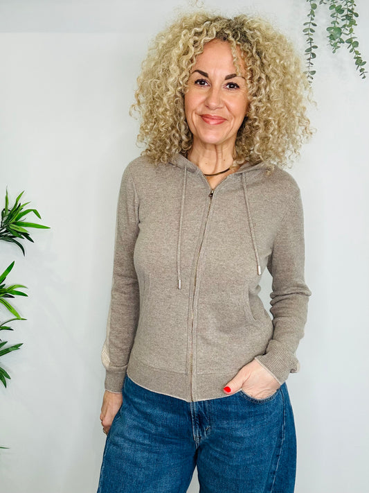 Cashmere Blend Hoodie - Size XS