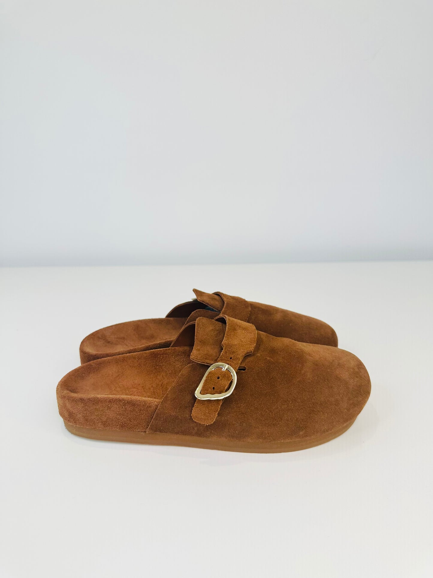 Suede Mules - Size 36
