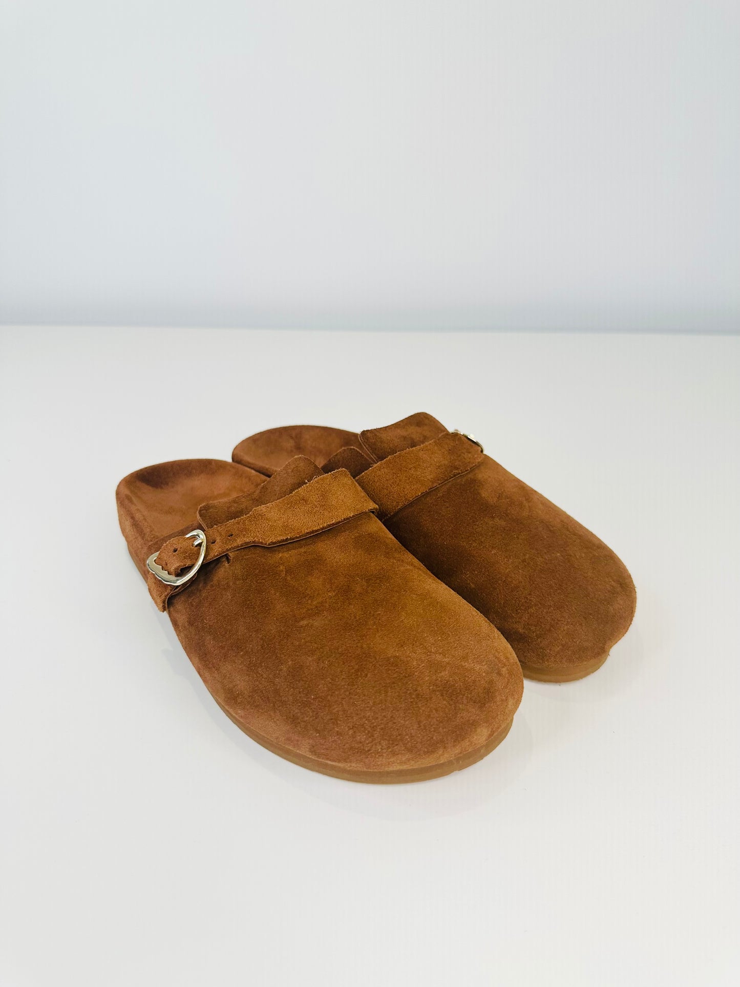 Suede Mules - Size 36