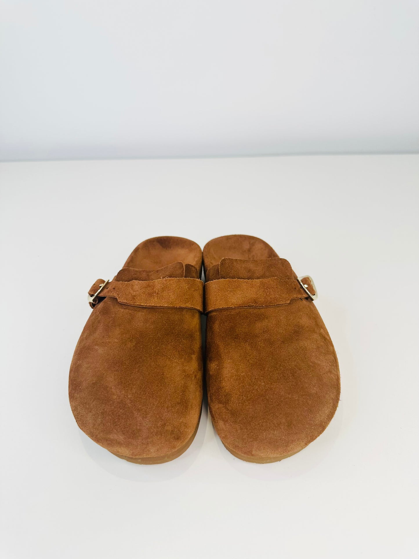 Suede Mules - Size 36