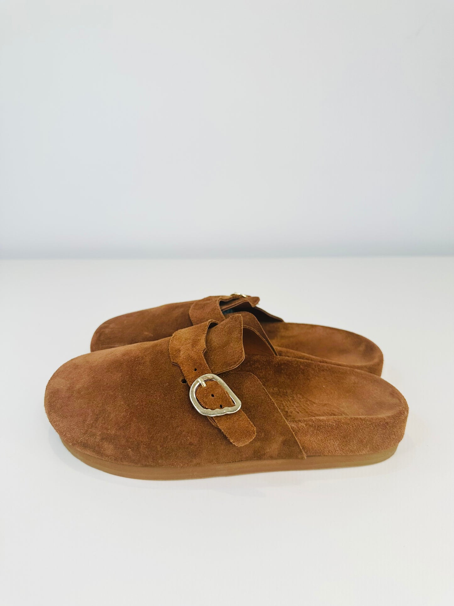 Suede Mules - Size 36