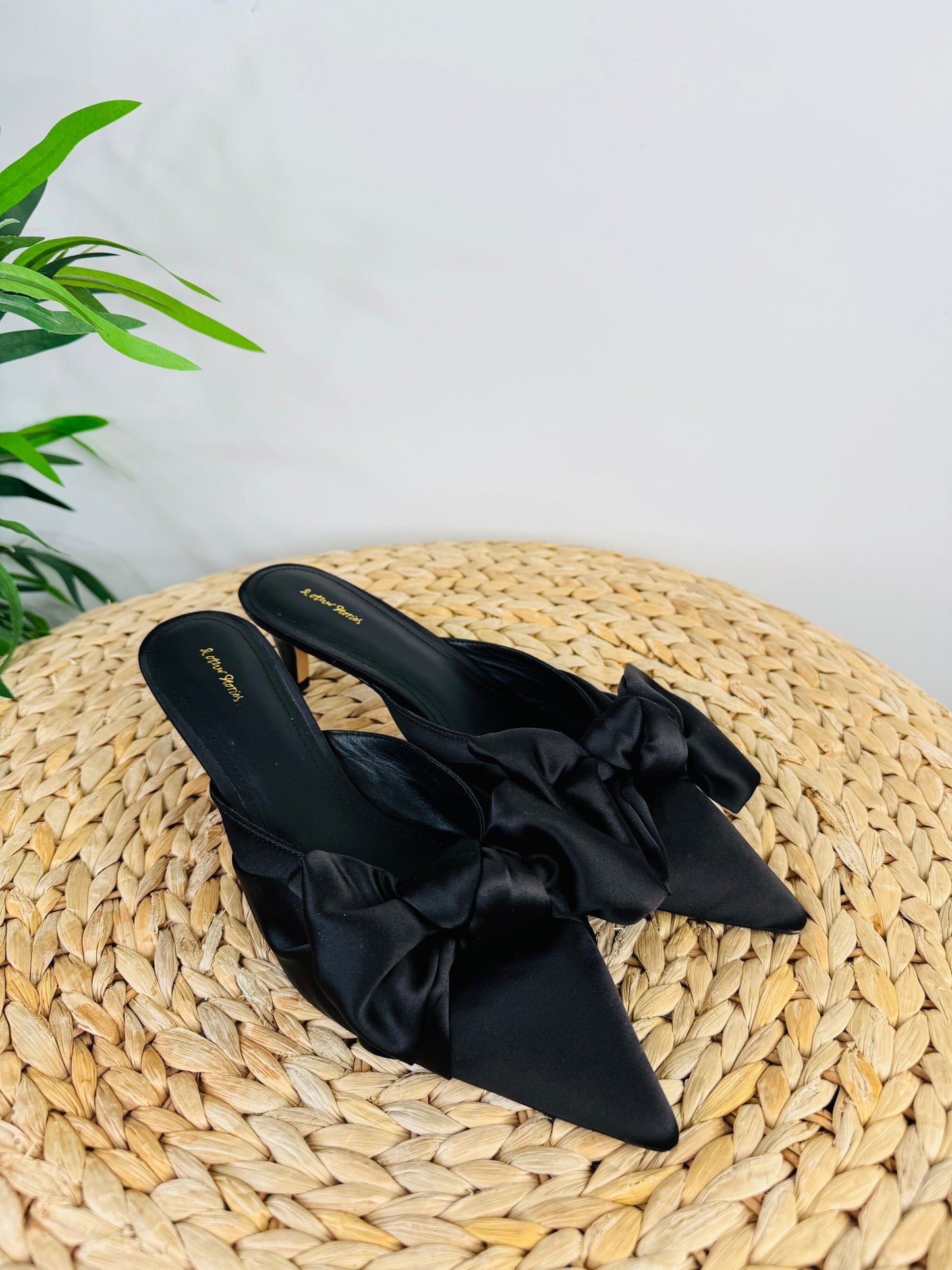 Satin Kitten Heels - Size 40