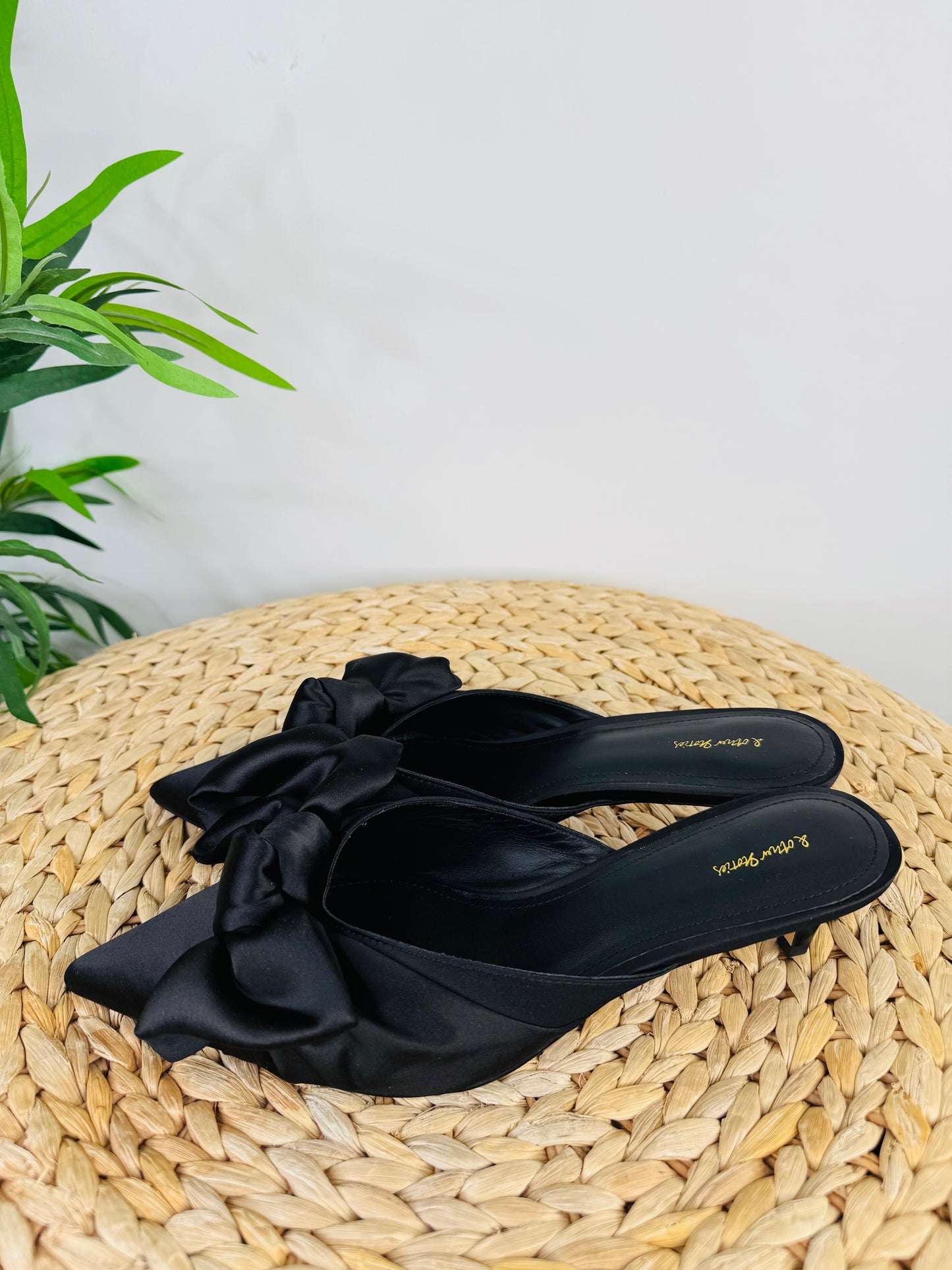 Satin Kitten Heels - Size 40