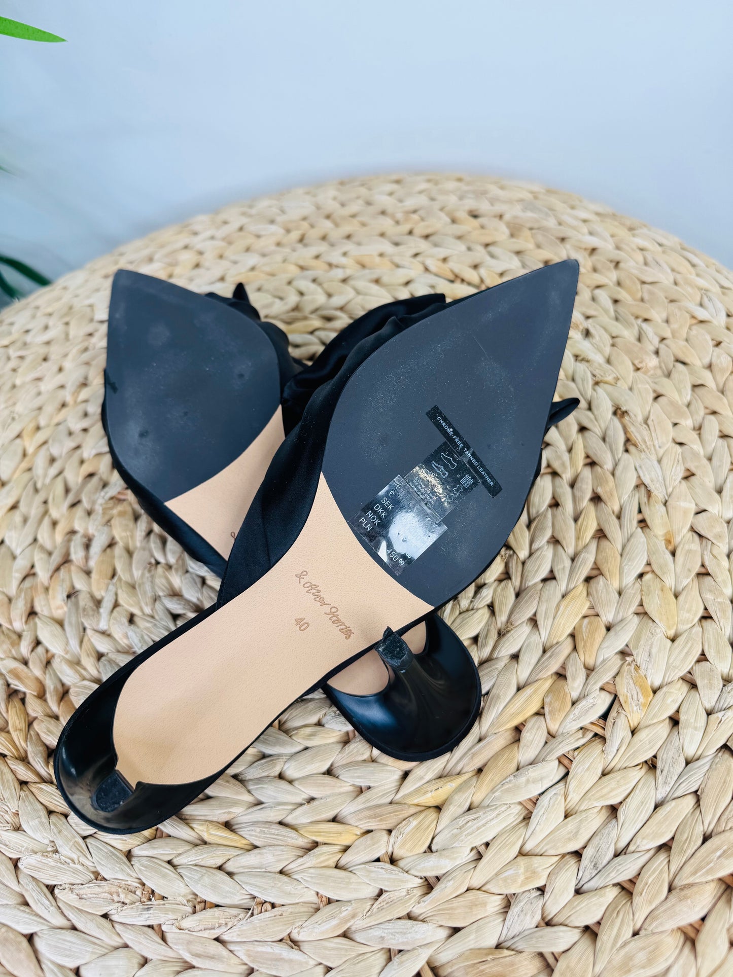 Satin Kitten Heels - Size 40