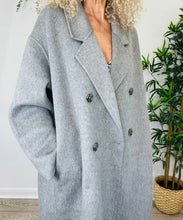 Load image into Gallery viewer, Double Breasted Wool Coat - Size L
