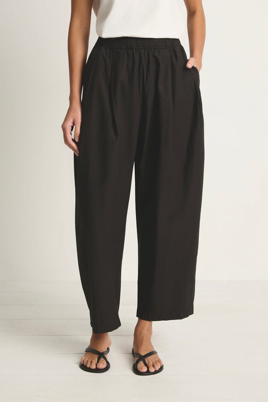 Wide Leg Cotton Trousers - Size XS