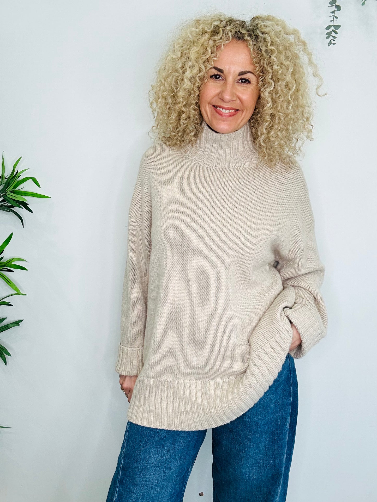 Knitted Cashmere Jumper - Size M
