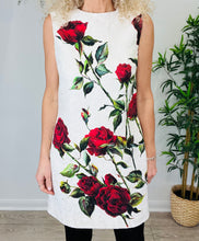 Load image into Gallery viewer, Rose Print Shift Dress - Size 44IT
