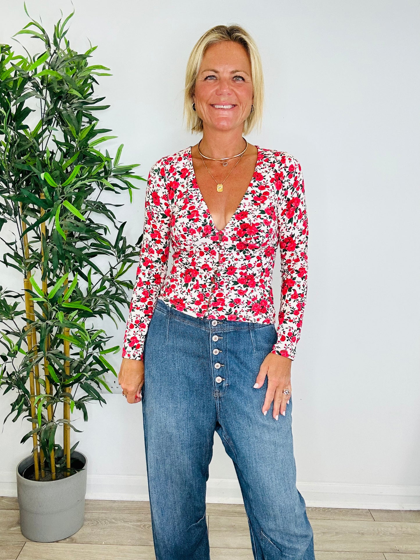 Floral Top - Size M