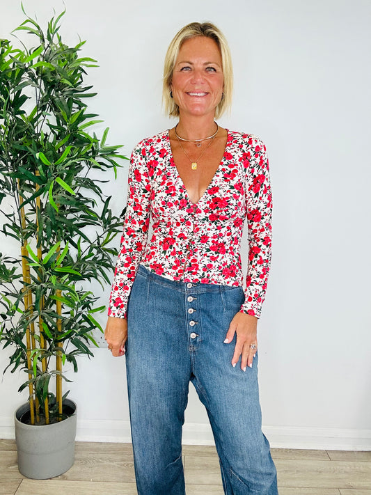 Floral Top - Size M