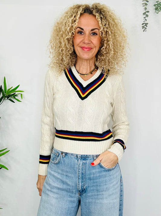 Cable Knit Jumper - Size S