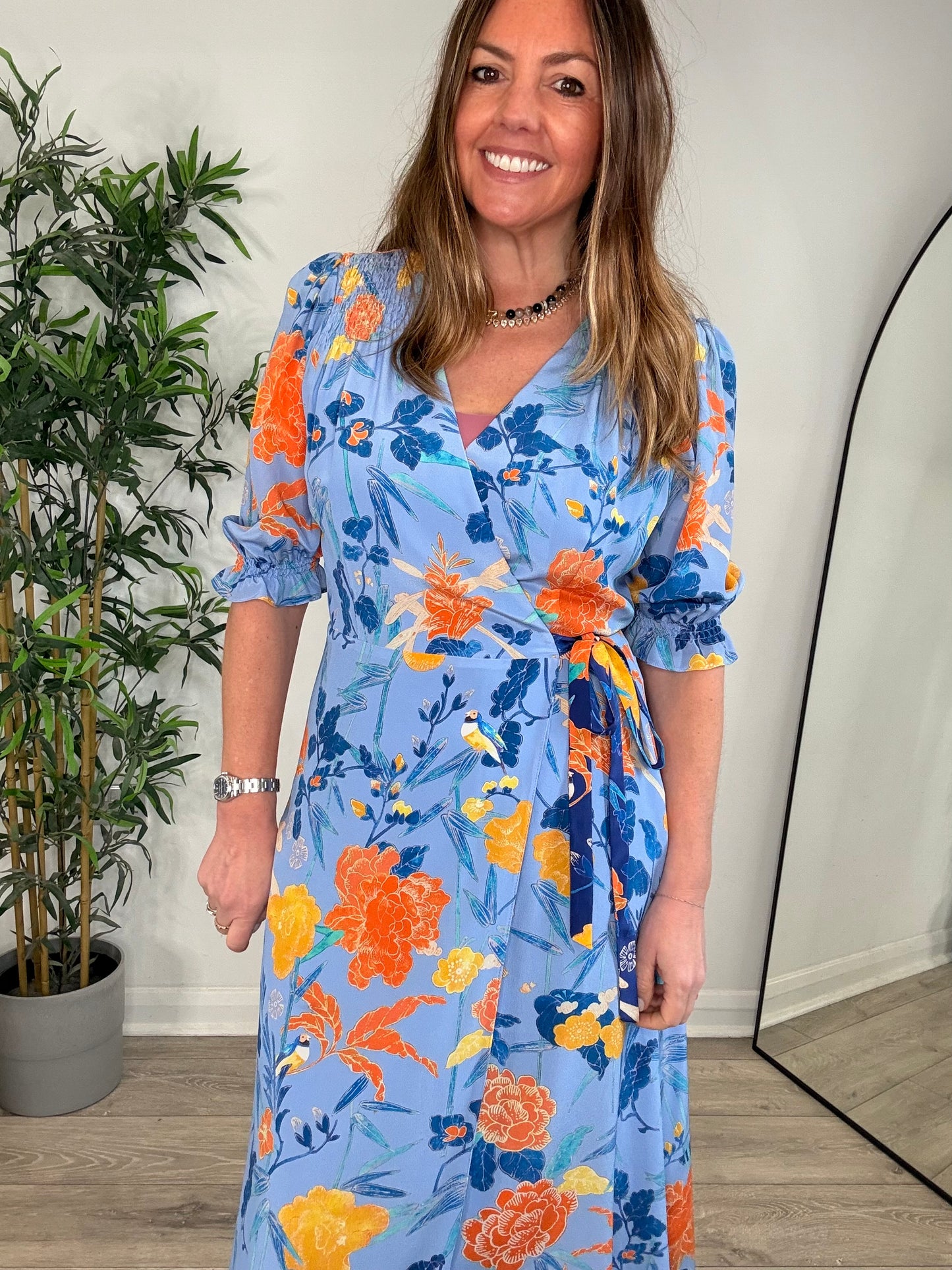 Silk Wrap Dress - Size 12