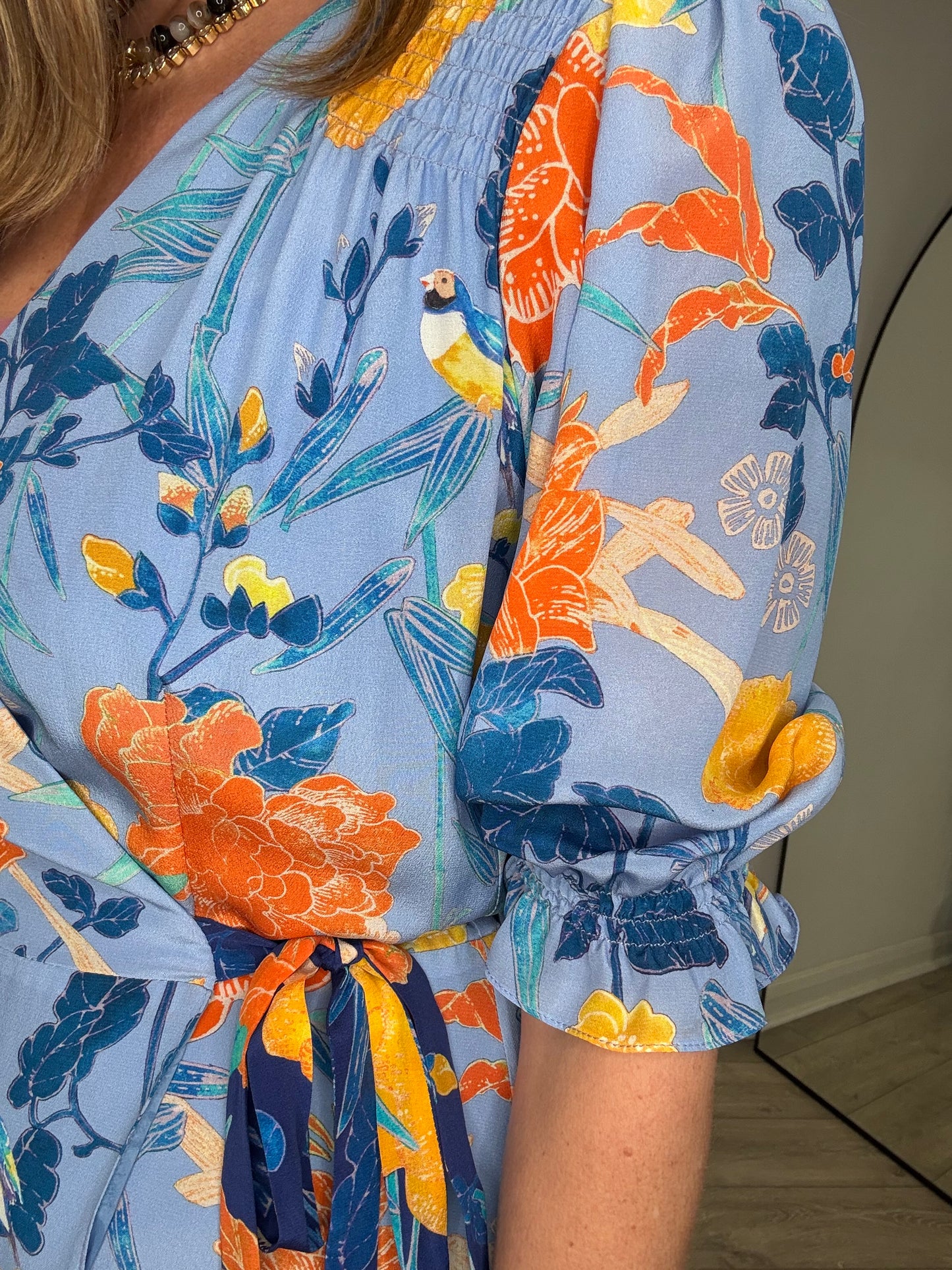 Silk Wrap Dress - Size 12