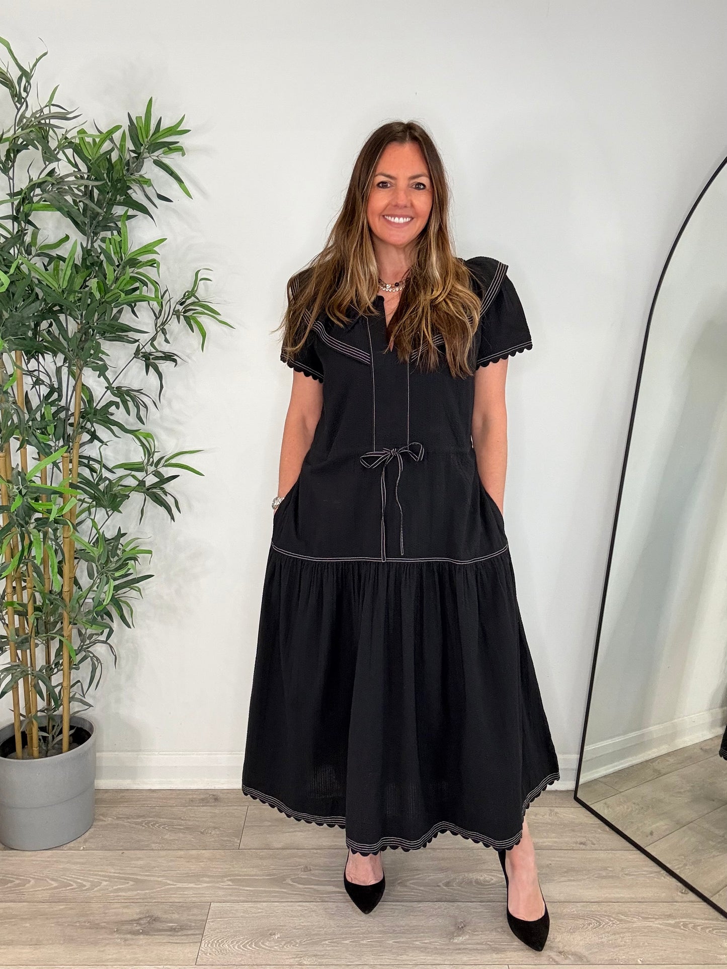 Seersucker Nessa Dress - Size 12