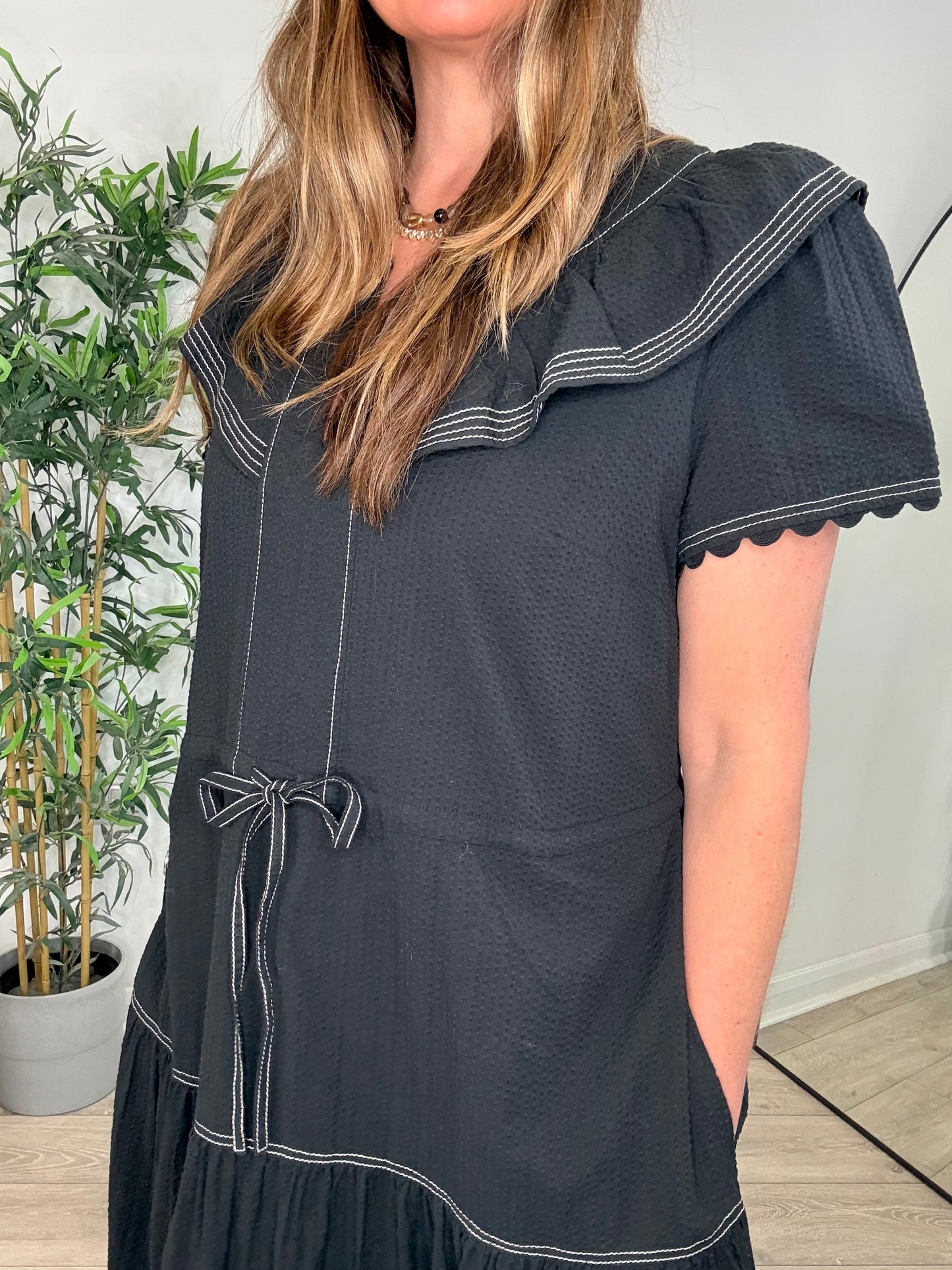 Seersucker Nessa Dress - Size 12