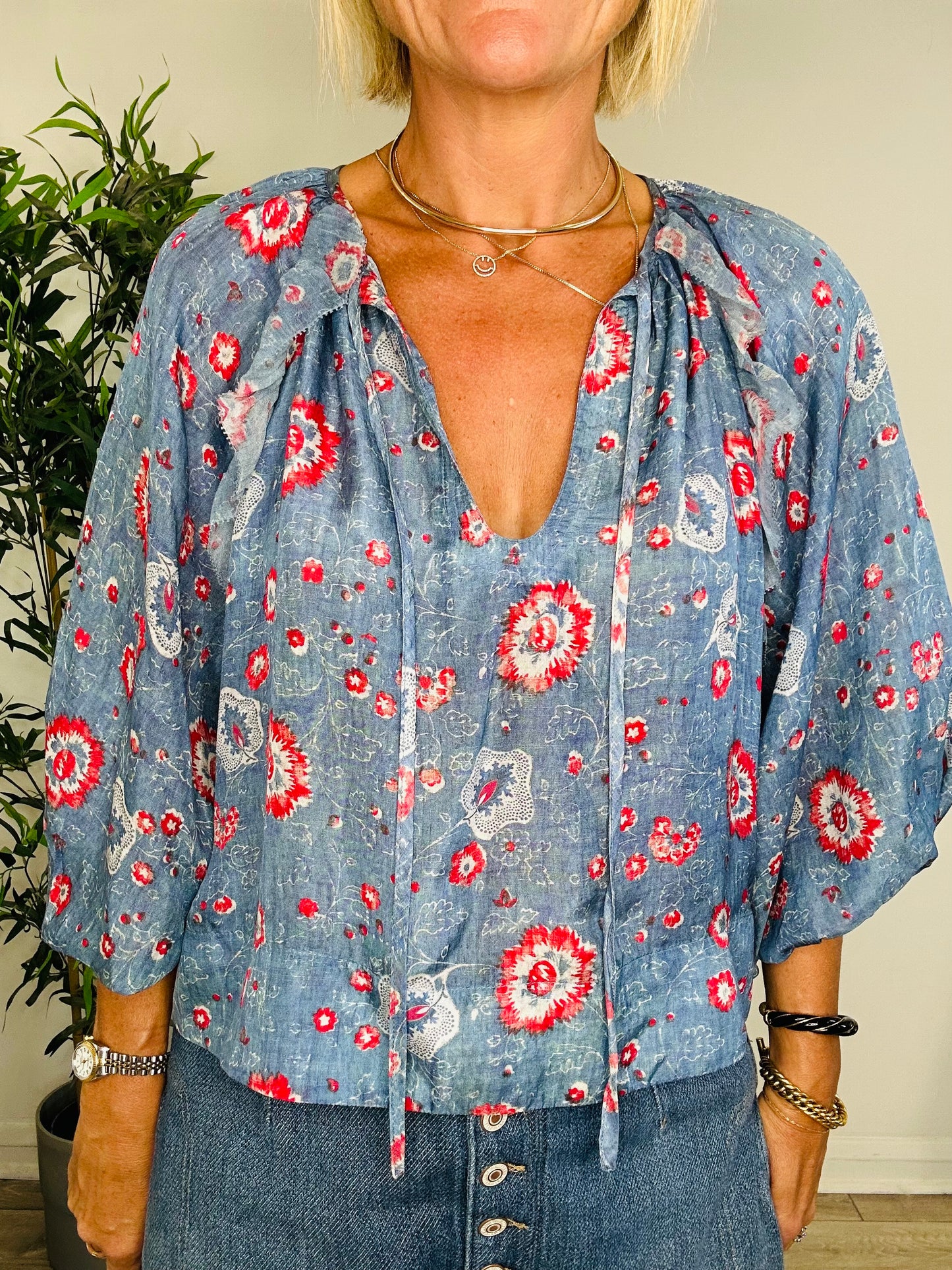 Silk Blouse - Size XS