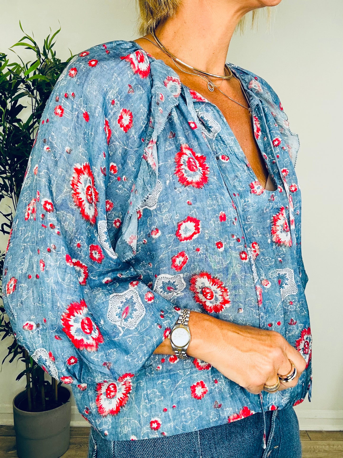 Silk Blouse - Size XS