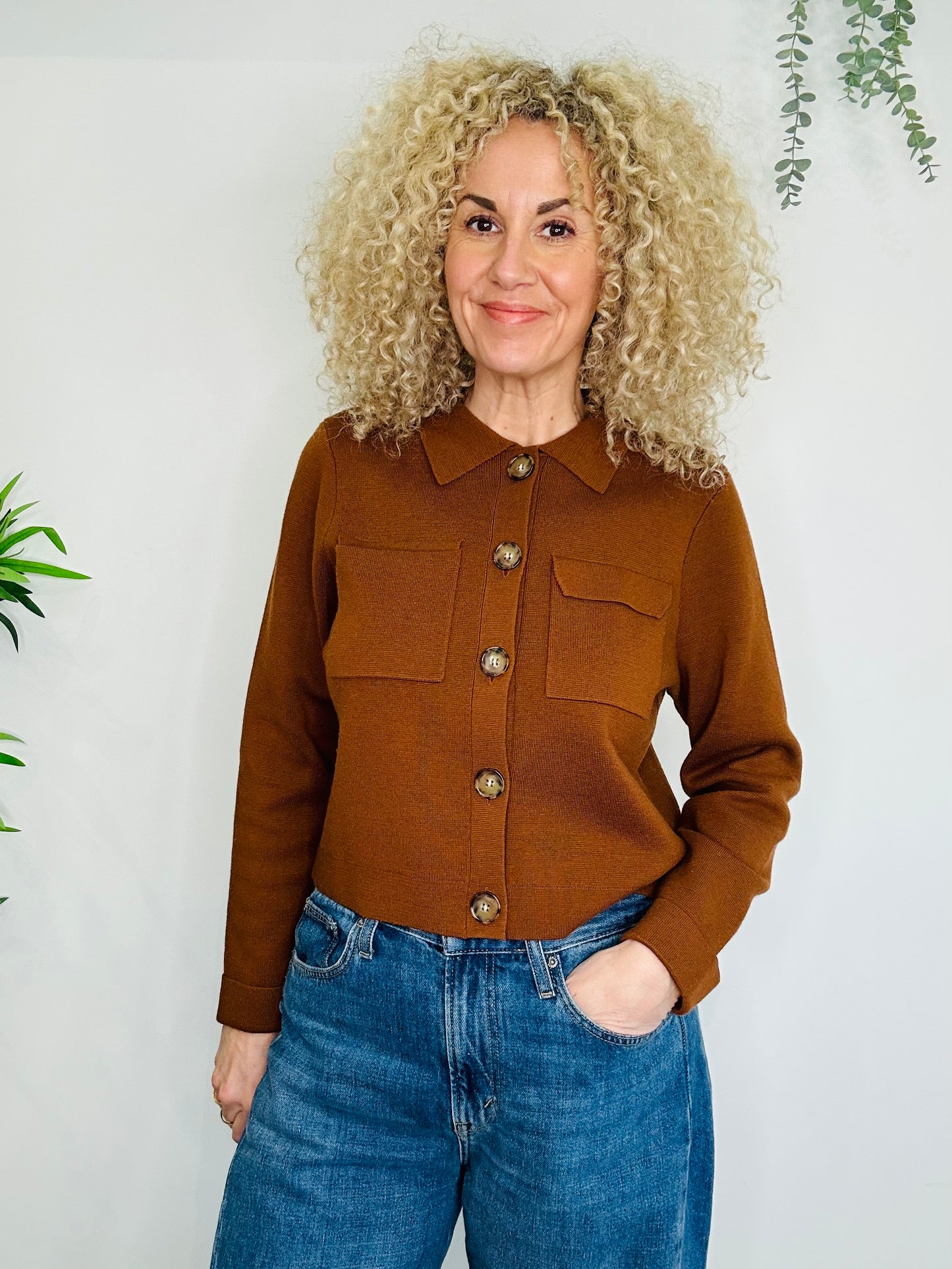 Merino Wool Cardigan - Size M