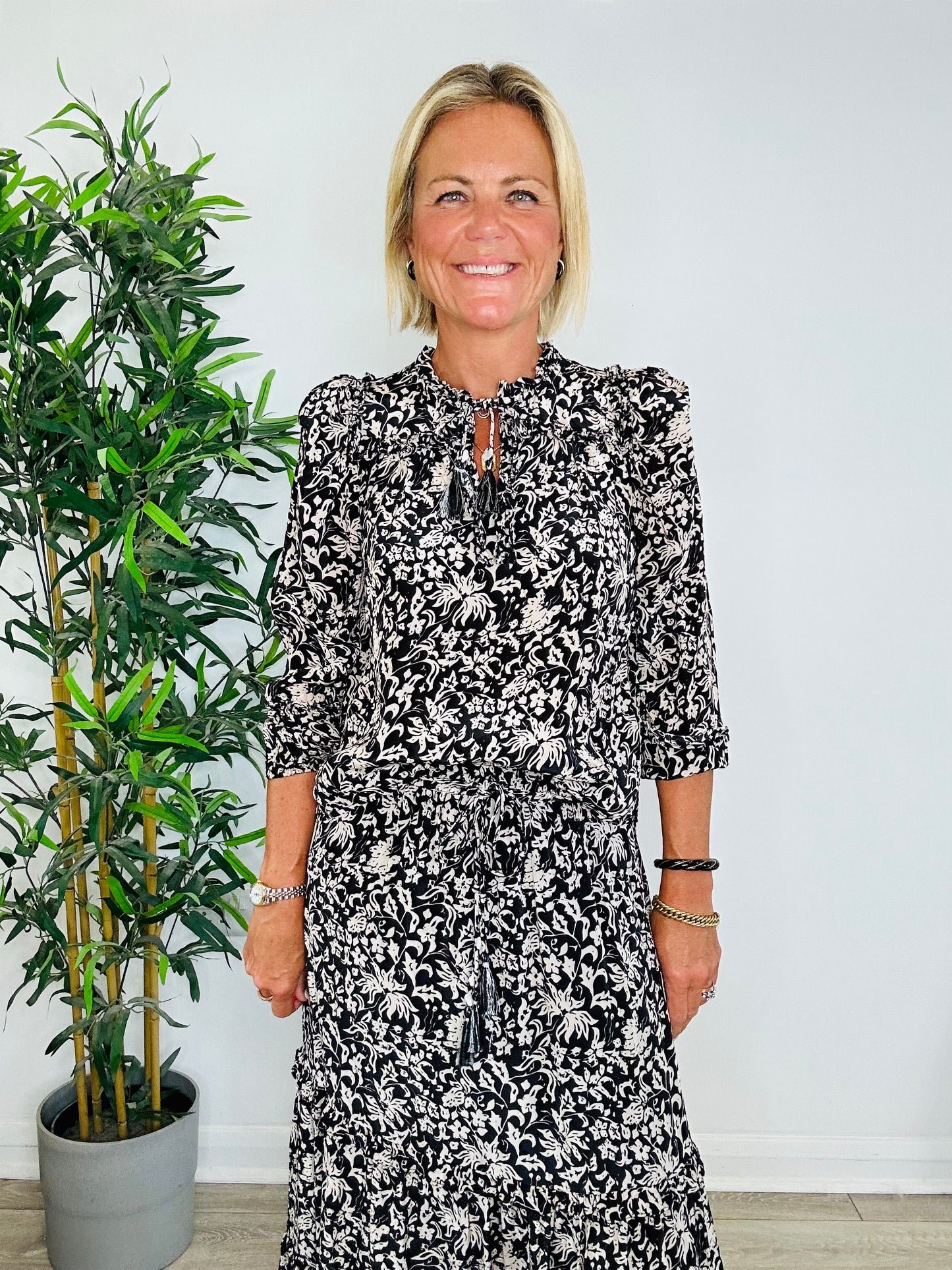 Patterned Top & Skirt Set - Size XS/S