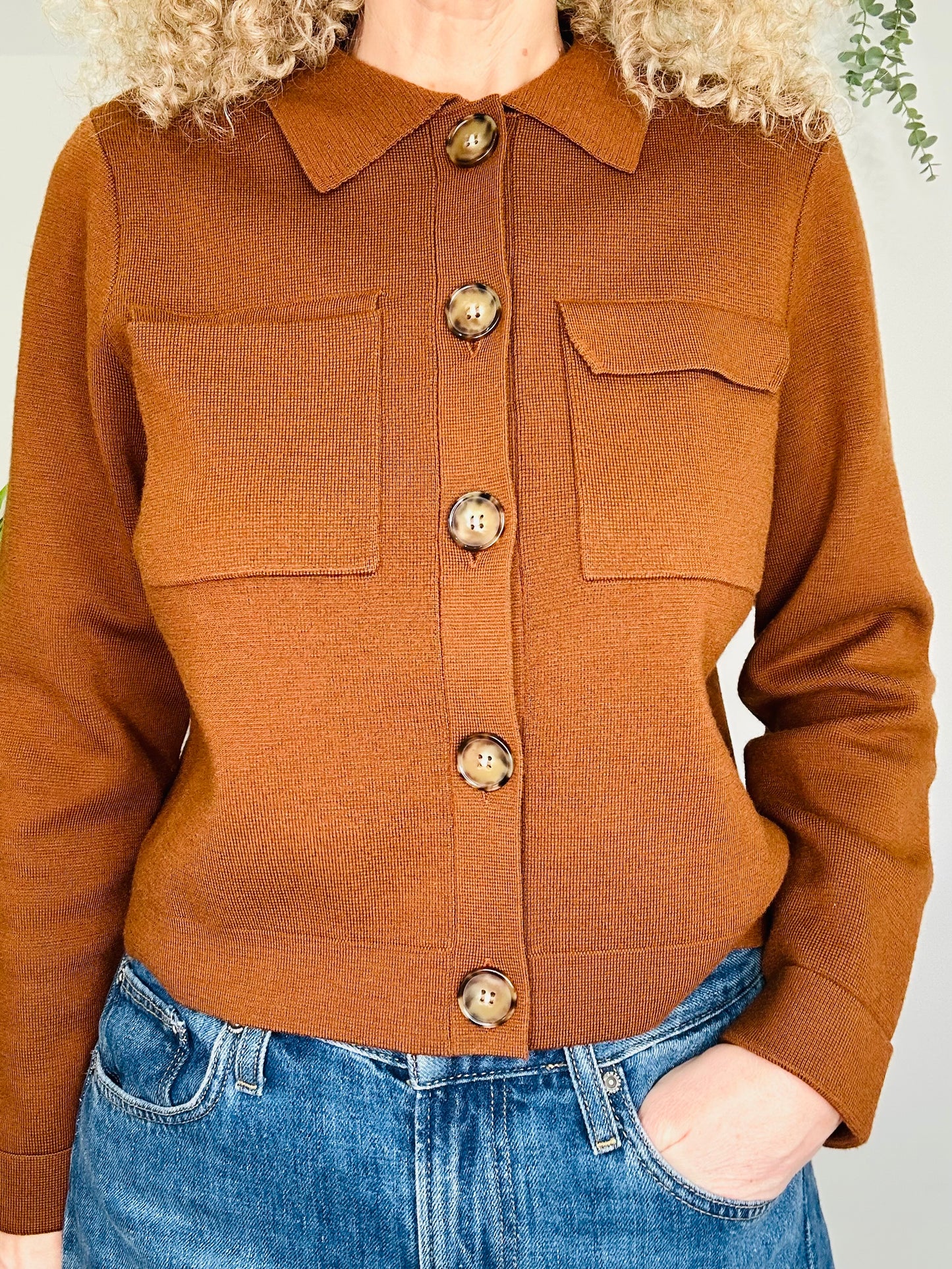 Merino Wool Cardigan - Size M