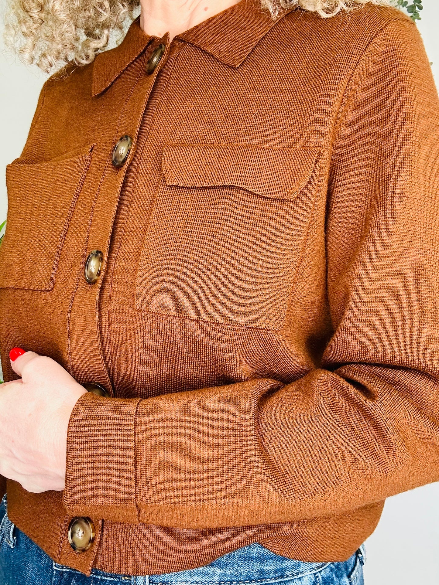 Merino Wool Cardigan - Size M