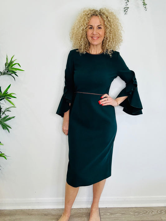 Statement Sleeve Dress - Size 14