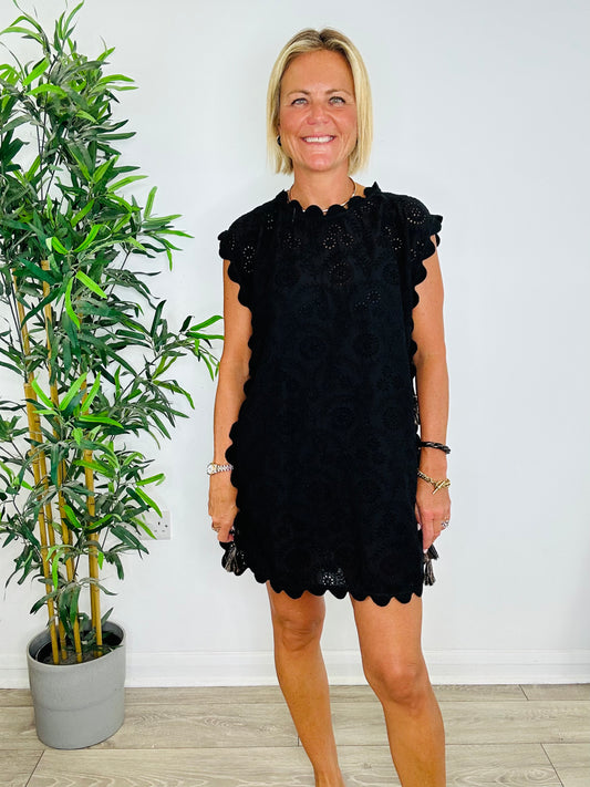 Broderie Tabard Dress - O/S