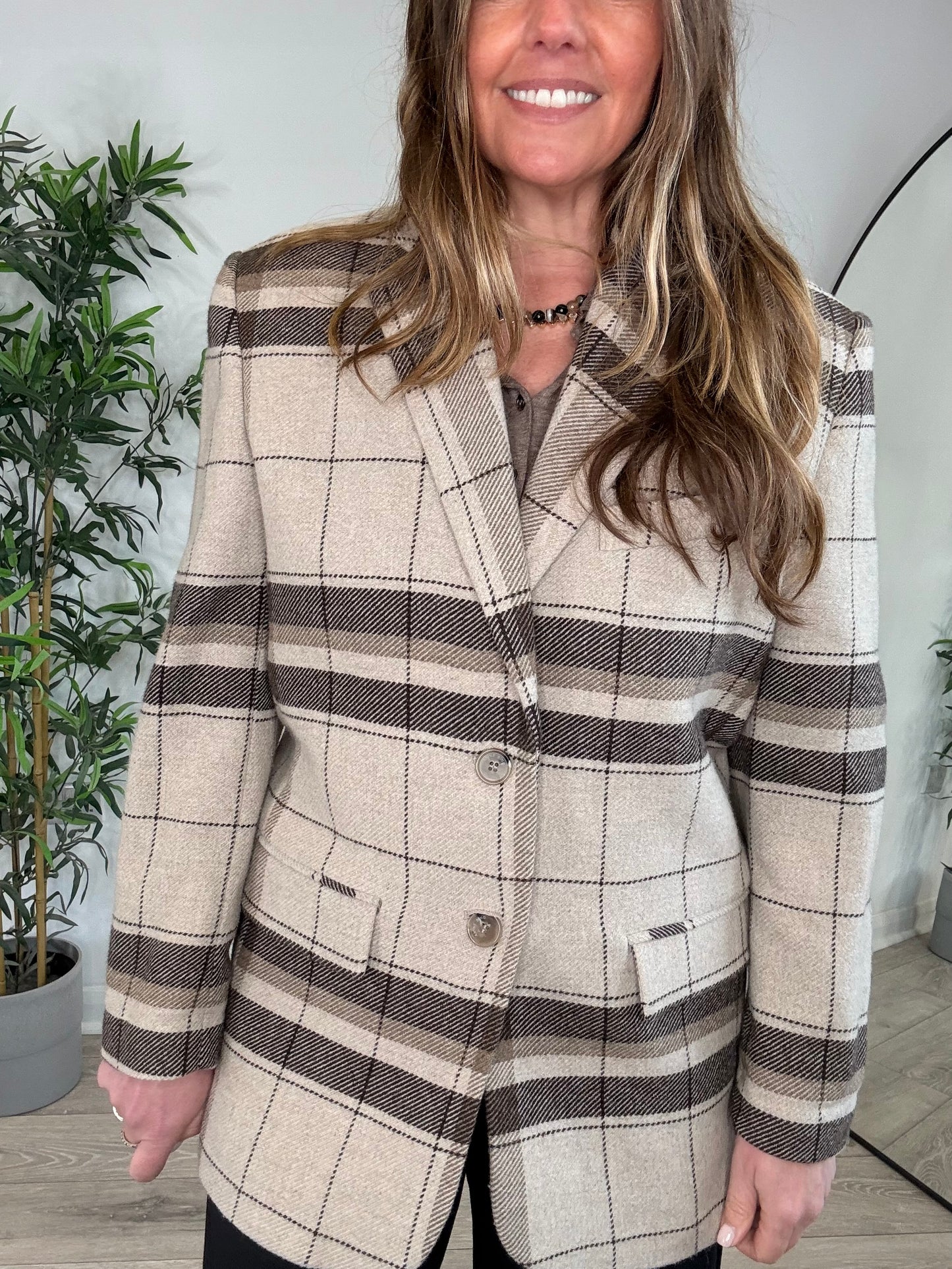 Check Blazer - Size XS