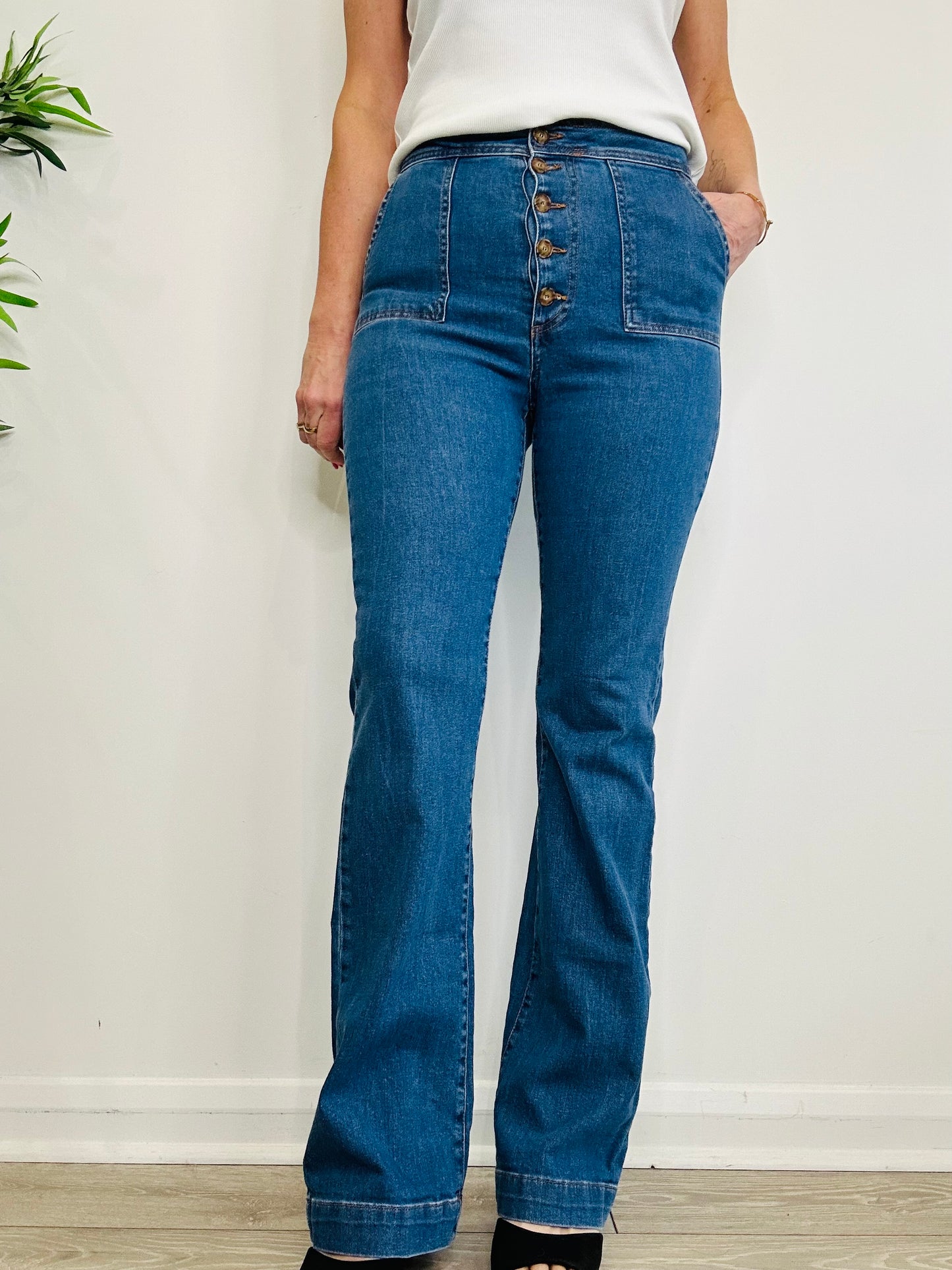 Flared Jeans - Size 40