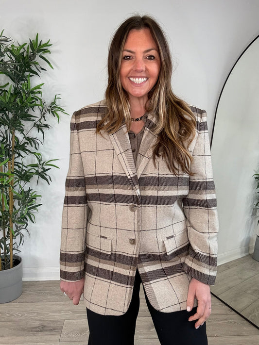 Check Blazer - Size XS