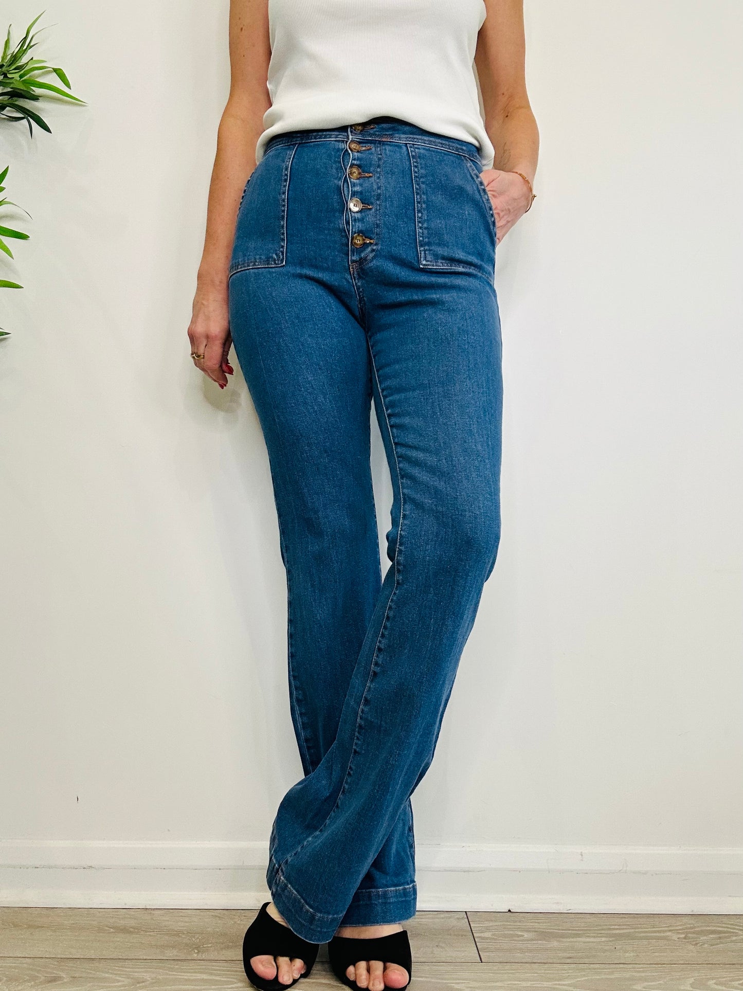 Flared Jeans - Size 40