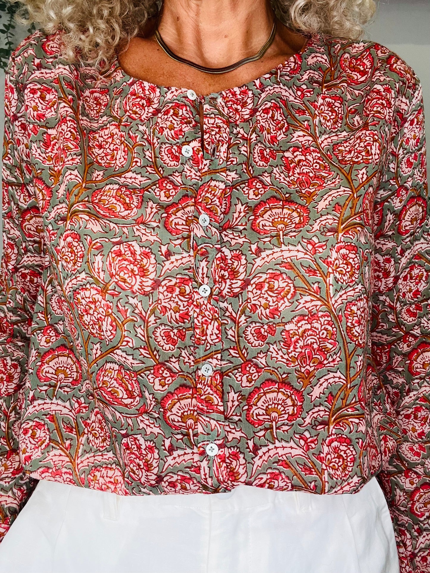 Patterned Shirt - Size M