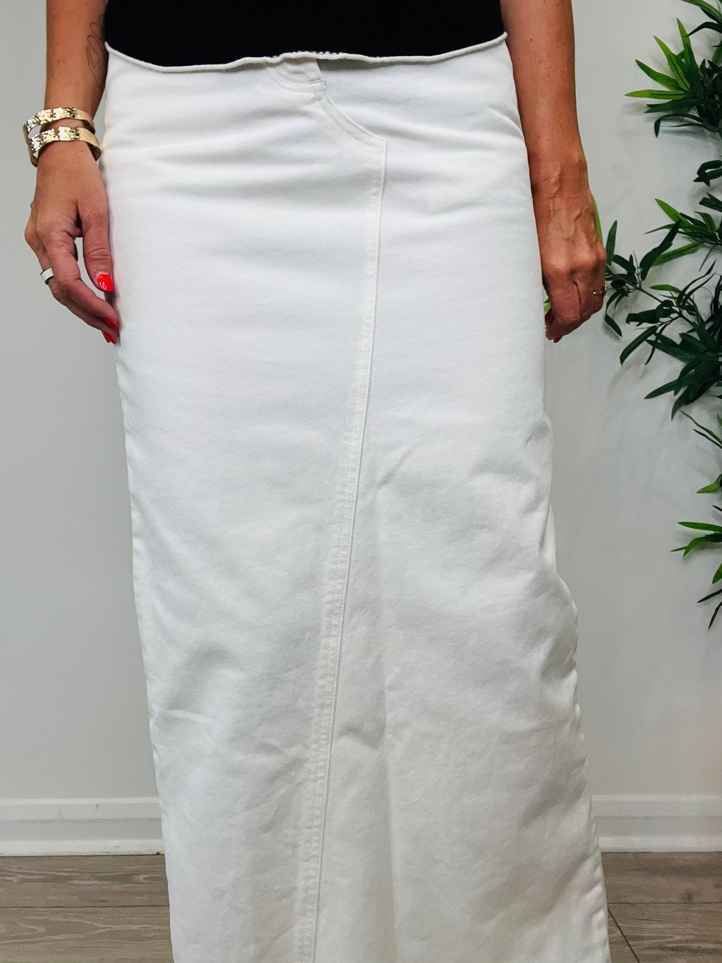 Denim Maxi Skirt - Size 10